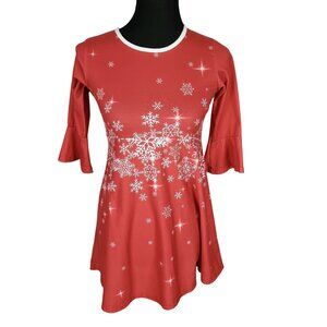 Sunshine Swing Girls 12 Christmas Themed Dress Novelty Party Dresses Casual Long